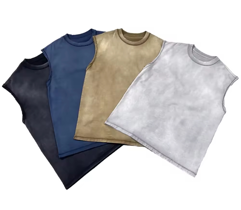 OEM men’s clothes wash tanktop shirt  (6)