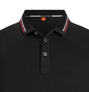 black polo shirt