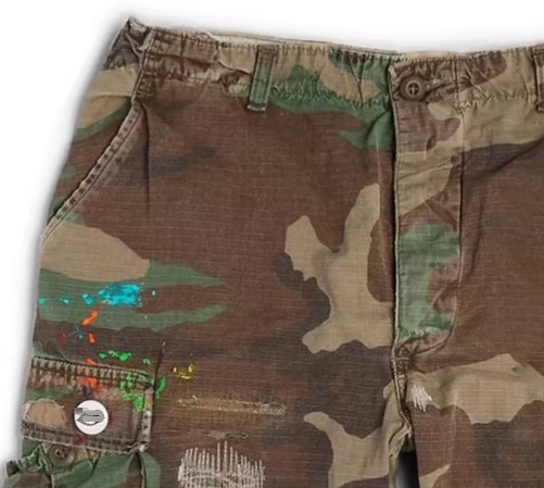 camo damage shorts