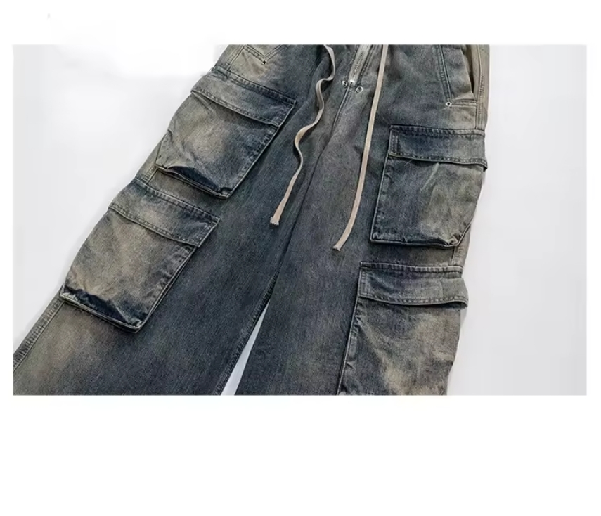 multi pockets jeans