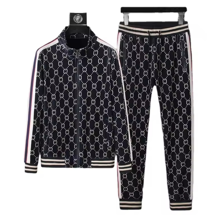 allover print men tracksuit