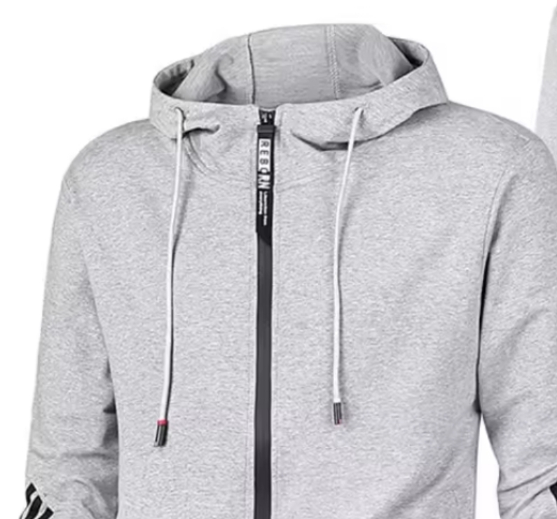 grey mens hoody